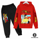 Anime Dragon Ball Z džemperių rinkinys berniukams Drabužiai Vaiki&scaron;ki megztiniai Anime drabužiai Goku Hoodie Mergaičių megztiniai vaikams 3-14m. 140