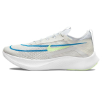 Nike Zoom Fly 4 Balti Karali&scaron;ki Mėlyni Lime Glow Vyri&scaron;ki Sportbačiai Summit-White Pure-Platinum CT2392-100 43 white