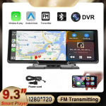 Ne&scaron;iojamas HD 9,3 colio ekranas su galinio vaizdo registratoriumi, integruota kamera, palaikanti belaidį grotuvą ir &bdquo;Android Auto&ldquo; / balso valdymą. Recorder juoda