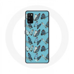 Coque pour Oppo A16 Papillons Fond Bleu