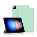 Plan&scaron;etinio kompiuterio dėklas, skirtas &bdquo;Xiaomi Pad 6S Pro Flip Kickstand&ldquo; odinis dėklas, skirtas &bdquo;Mi Pad 6S Pro&ldquo; 12,4 colio &bdquo;Smart Wake Up Sleep&ldquo; trijų sulankstomų knygų stovo &bdquo;iPad&ldquo; dangtelis For Xiaomi Pad 6S Pro &scaron;viesiai žalios spalvos