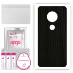 apgo Protective Skin Sticker for the back compatible with Motorola Moto G7 Plus, Wrap Film, Foil, Vinyl - Pattern Matrix