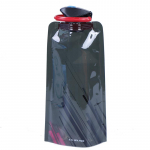 Daugkartinis 700 ml &bdquo;Sports Travel&ldquo; sulankstomas gėrimo vandens butelio virdulys juoda