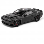 1/22 Dodge Challenger SRT Hellcat Lydinio Musle Automobilio Modelis Metalinės Liejimo Sportinio Automobilio Modeliai Garsas &Scaron;viesa Vaikų Žaislas Dovana juoda