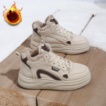 Moteri&scaron;ki žieminiai &scaron;ilti stambūs sportbačiai su dirbtiniu kailiu pamu&scaron;alu vaik&scaron;čiojimo batai neslystantys suvarstomi PU odos laisvalaikio vilnos pamu&scaron;alu tėčio sportbačiai moterims