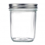300/400/500/650ml Stiklinis sandarus stiklainis su užsukamu hermeti&scaron;ku dangteliu Didelės talpos skaidrus daugiafunkcinis vaisių uogienės sausos prekės Rie&scaron;utai Grūdų javų prieskoniai 400ML