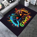 Žaidimų kilimėlis berniukų kambariui Žaidėjų kilimėlis su valdikliu dizaino kilimas žaidimų kambario dekorui Neslystantis skalbimo ma&scaron;inos kilimėlis 120 x160cm