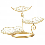 1pc Nordic Style Exquisite Multi-layer High Foot Fruit Basket, Fruit Stand, for Household Living Room Coffee Table, Table Decor, Table Organizers juoda