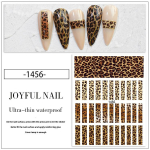 Leopardo ra&scaron;to nagų dailės lipdukas, rudens ir žiemos 3D dryžuotas nagų lipdukas, lipnus nagų lipdukas Hot Leopard Print Nail Sticker 01