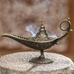 Antikvarinio stiliaus lempa Metalinis smilkalų degiklis Kvapnių ir bekvapių žvakių laikiklis Namų dekoras Dovana Arabi&scaron;kas smilkalų degiklis 1 Pcs