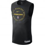 Nike Dri-Fit NBA Golden State Warriors Logotipas Greitai Džiūstantys Berankoviai Mar&scaron;kinėliai Vyri&scaron;ki Vir&scaron;utiniai Drabužiai Juodi HF1870-010 L