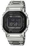 Casio laikrodis Pilnai saulės energija varomas Juodas Sidabrinis G-Shock Vyri&scaron;kas GMW-B5000BT-1JF, Metalas, Bluetooth, Radijo bangomis valdomas, Maitinamas, Bezelis,