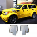 2007&ndash;2011 m. &bdquo;Dodge Nitro Sxt Slt&ldquo; &scaron;oninių galinio vaizdo veidrodėlių dangteliai su chromuotais veidrodėlių dangteliais