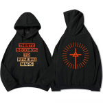 Rock Grupė THIRTY SECONDS TO MARS Džemperiai Grunge Mada Ilgomis Rankovėmis Su Gobtuvu Vyri&scaron;ki Moteri&scaron;ki Drabužiai Gatvės Mada Unisex Džemperis 3XL