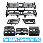 Kokybi&scaron;kas pilnas chromo konsolės oro kondicionavimo kintamosios srovės ventiliacijos grotelių i&scaron;ėjimas, skirtas BMW 7 serijai F01 F02 730 735 LHD Right