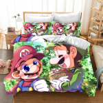 Mario patalynės užvalkalų komplektas Antklodės patalynė 3D Vaikų patalynės komplektas 3 dalys 1 antklodės užvalkalas Karali&scaron;ko dydžio EU Single(135*200cm)3pcs