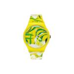 SWATCH Unisex 41mm Geltonas Laikrodis SUOJ104 SUOJ104 Yellow
