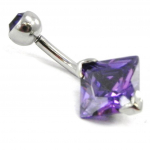 Les Tr&eacute;sors De Lily [H9408] - Body Piercing 'Essentiel' am&eacute;thyste violetinė