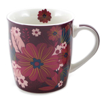 Les Tr&eacute;sors De Lily [A1143] - Mug porcelaine 'Osaka' violet - 9. 5x8. 5 cm (32. 5 cl) violetinė