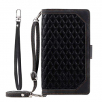 Crossbody Užtrauktuku Piniginė Odinis telefono dėklas, skirtas Samsung Galaxy Z Fold 4 Fold4 5g Kortelių laikiklis Stovas Lanyard Knygų krep&scaron;io dirželio dangtelis