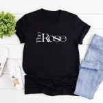 Rose Kpop mar&scaron;kinėliai Atgal į mane Mar&scaron;kinėliai Korėjos grupės mar&scaron;kinėliai Moteri&scaron;ki mar&scaron;kinėliai trumpomis rankovėmis mar&scaron;kinėliai Streetwear Top moteri&scaron;ki drabužiai XL