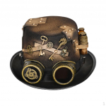 Juokingos gotikinės pavarų dėžės akiniai, kepuraitės, moteri&scaron;kos, vyri&scaron;kos, prabangios liokajus, steampunk vakarėlio vestuvių kepuraitės Fedora Trilby