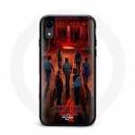 Coque pour Iphone XS Stranger Things Affiche Equipages Fan Art Saison 4