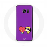 Coque pour Samsung Galaxy S6 BTS Bangtan Sonyeondan BT21 Tata V Chimmy Jimin