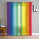 Miegamasis Permatomos užuolaidos Starlight Rainbow Spots Svetainė Virtuvė Langas Užuolaidos Sodas Terasa Balkonas Miegamasis Permatomos užuolaidos 135W x 114H(cm) multi