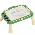 Magnetinė pie&scaron;imo lenta mažiems vaikams Pie&scaron;imo bloknotas eskizų žaislui 2&ndash;3 metams su 4 antspaudais 0 žalia