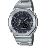 [Casio] &bdquo;G-Shock&ldquo; laikrodis, pagamintas i&scaron; viso metalo saulės energijos GM-B2100D-1AJF, vyri&scaron;kas sidabras su &bdquo;Bluetooth&ldquo;