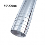 Sieninio veidrodžio lipdukas veidrodinė plėvelė lipni plėvelė vonios kambario apdaila 50&times;200cm