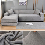 Aksominis sofos užvalkalas Storas elastingas 1/2/3/4 vietų sofos užvalkalas svetainei Velvet pliu&scaron;inis L formos kampinis sofos užvalkalas sofos užvalkalas 1 SEAT (90-140CM)