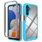 Hibridinis tvirtas Otter Armor Box smūgiams atsparus dėklas Samsung A16 A15 A25 A35 A55 A05S A04S A24 A34 A54 TPU skaidrus galinis dangtelis For A13 5G &scaron;viesiai mėlyna spalva
