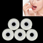 5Roll 50M Dental Flosser burnos higieninis siūlas dantų valymo mėtų skonio dantų va&scaron;kas balta