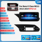 Ossuret 10.25 Android 13 Automobilio radijas 2din I&scaron;manusis Carplay Mercedes Benz W212 E-Class E200 E230 E260 E300 S212 NTG 4.0 4.5 5.0 Multimedija Audio 6W 6G 64G AI