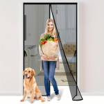 Magnetinės tinklelio durys &ndash; savaime užsandarintos, tvirtos, rankų darbo tinklelio pertvara, apsauganti nuo vabzdžių 210*90cm