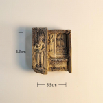 Kambodža Angkor Vatas Shiguan Deivė 3D Stereoskopiniai Turizmo suvenyrai Dervos tapyba Dekoracija namams Magnetai ant &scaron;aldytuvo