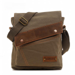 Drobės krep&scaron;ys Vintage pa&scaron;tininko krep&scaron;ys Prekės ženklo Verslo atsitiktinis Kelioninė rankinė Vienos peties krep&scaron;ys Unisex Crossbody krep&scaron;ys Vyri&scaron;kas 25cm*6cm*30cm armijos žalia spalva