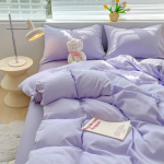 &bdquo;Macaron Color&ldquo; patogi patalynė Keturių dalių komplektas Trijų dalių patalynės komplektas bendrabučio antklodės užvalkalas Plaidas skalbta medvilnė 1.2m bed