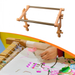 Adjustable Embroidery Frame,Wood,Needlework Holder,Easy to Use Needlework Stand Holder Cross Stitch