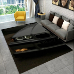 3D E36 lenktyninio automobilio motociklo kilimas kilimas svetainei miegamojo dekoras, vaikai žaidžia neslystantis dekoravimas sofai durų kilimėlis dovana 60x90cm( 23x35in )