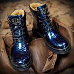 Nauji vyri&scaron;ki briti&scaron;ki odiniai batai didelio dydžio, gyvatės imitacijos, pakitusi spalva Martin Shoes Vyri&scaron;ki laisvalaikio batai 48 mėlyna