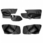 Kairės/De&scaron;inės pusės Vairas VW Golf 5 MK5 Jetta 2005 2006 2007 2008 2009 2010 Mikropluo&scaron;to Oda 4 vnt. Automobilio Interjero Durų Porankio Skydelio Apdailos Dangtelis LHD juoda