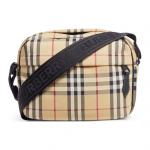 &bdquo;Burberry&ldquo; vyri&scaron;kas rankinukas su reguliuojamu peties dirželiu, languotas nailono languotas krep&scaron;ys per petį, smėlio spalvos, 8084111 Basic Set (Bag+Dust Bag)