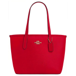 Coach City 23 Metalinis Logotipas Sagtis Rankinė Moteri&scaron;kos Rankinės Raudona CT859-IMUP7 Gift Box Set (Basic Set+Yellow Box)