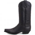Dydis 35-48 Unisex Retro Vidutinio ilgio Vakarieti&scaron;ki Kauboji&scaron;ki Batai Vyrams Moterims Juodi Rudi Odiniai Rankų darbo Siuvinėti Batai Punk Jodinėjimo Batai 35