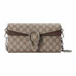 Gucci Dionysus GG Supreme Grandininė piniginė Smėlio spalvos drobė Rudo odos Sidabrinė furnitūra Kasdieniam naudojimui 731782-96IWN-8747 Basic Set (Bag+Dust Bag)