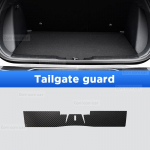 Changan UNI-T UNI T Automobilio bagažinės dangčio apsauga Durų slenksčio pedalas Anglies pluo&scaron;to tekstūros priedai Odos PU stiliaus Automobilio lipdukas Apdaila Tailgate guard