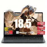 ACEMAGIC PC ne&scaron;iojamas - 18,5 FHD ekranas - 16 GB RAM DDR4 512 GB SSD - Ryzen 4300U iki 3,7 GHz(Pralaimėjimas N100/N150),3*USB3.2, BT5, WiFi5